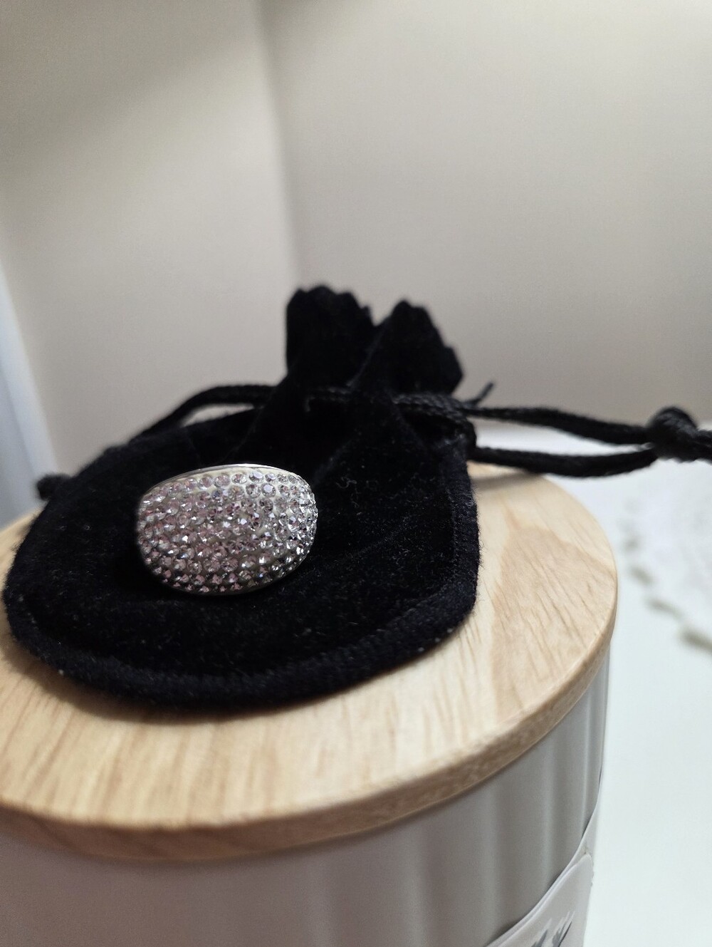 925 Silver Pave Ring Size 7
